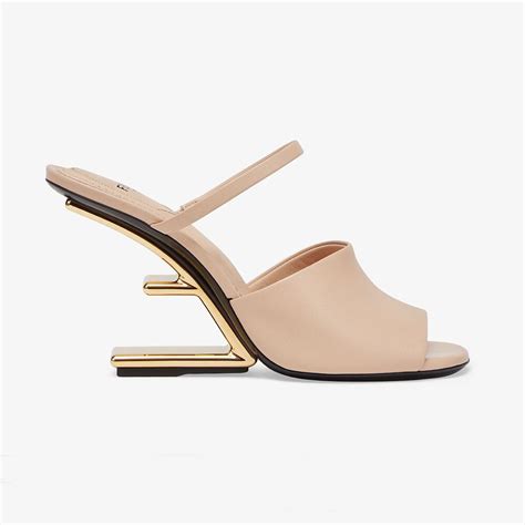 fendi first leather high-heel sandals|Fendi sandals.